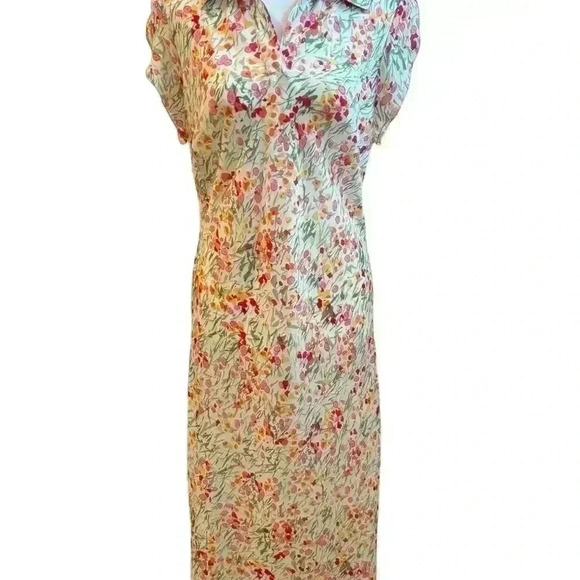 Floral Collared Midi Dress - Picture 2 of 7